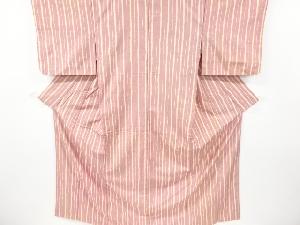 縞模様手織り紬着物